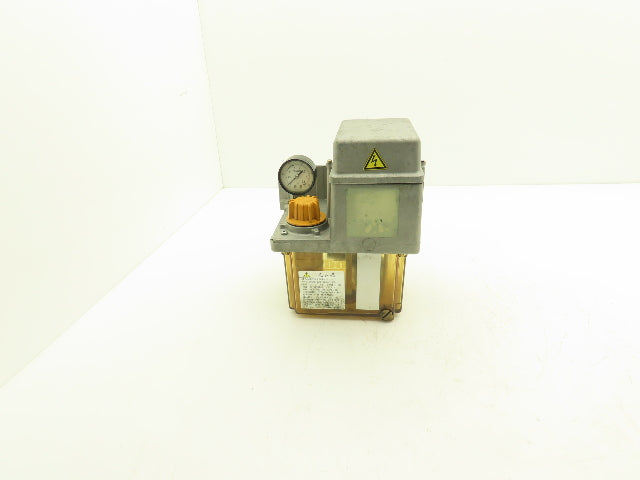 Daido MRJ010211D Lubrication Oil Pump Machine Oiler 0.1 L/Min 2L Tank 200V 1PH