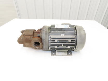 Nippon 3P750-320EVB Trochoid Oil Circulation Pump .75Kw 1700rpm 220V Motor