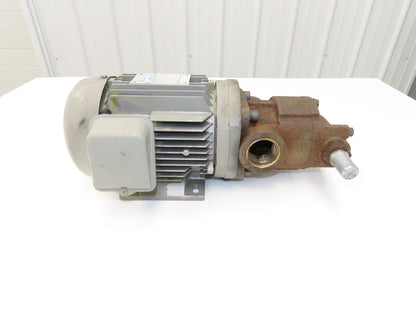 Nippon 3P750-320EVB Trochoid Oil Circulation Pump .75Kw 1700rpm 220V Motor