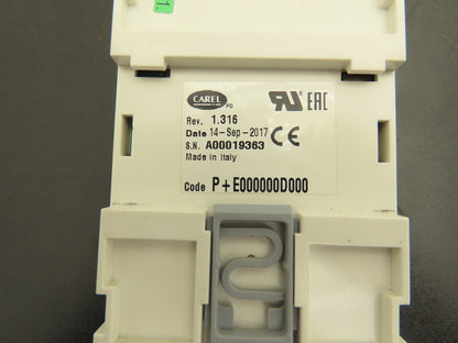 Carel P+E000000D000 Programmable Controller PLC Input Output Rev 1.316