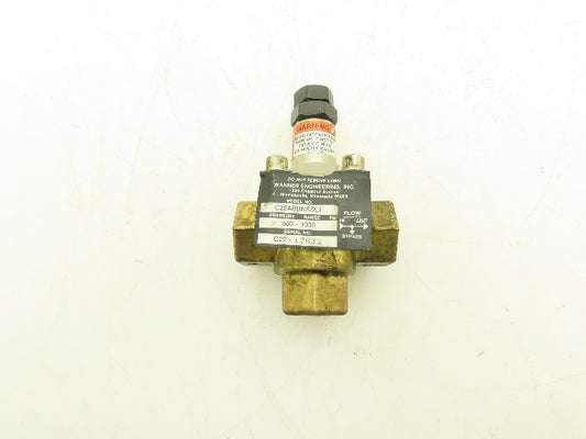 Wanner C22ABBNSSEF Hydra-Cell Pressure Regulating Valve 10gpm 1000psi 3/4"NPT