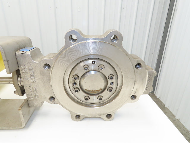 Velan 6" Stainless Butterfly Valve Air Operated Hytork 1125 Actuator Positioner