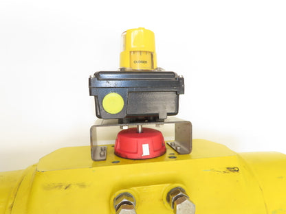 Velan 6" Stainless Butterfly Valve Air Operated Hytork 1125 Actuator Positioner