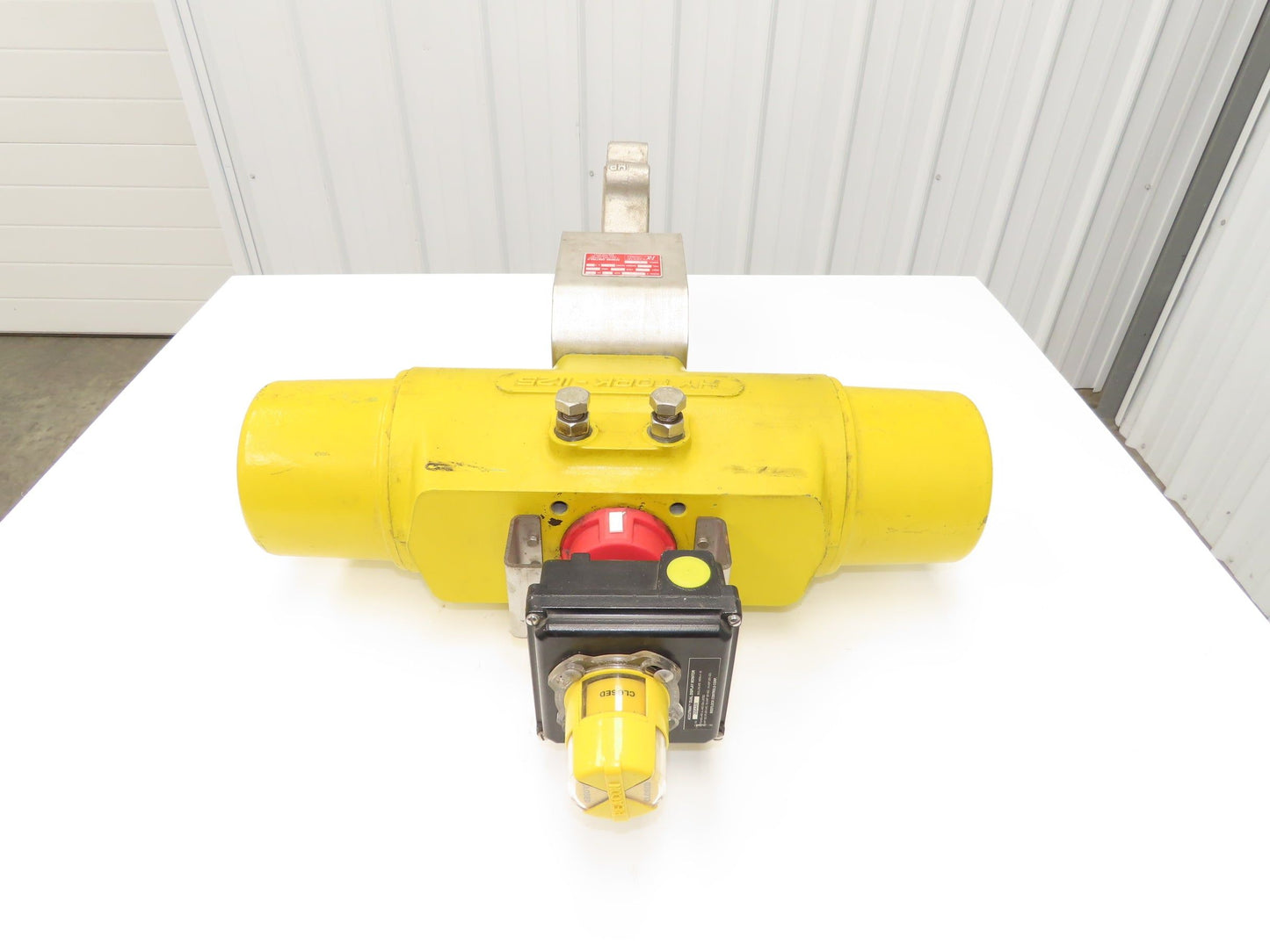 Velan 6" Stainless Butterfly Valve Air Operated Hytork 1125 Actuator Positioner