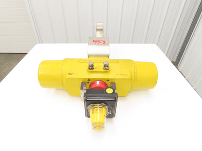 Velan 6" Stainless Butterfly Valve Air Operated Hytork 1125 Actuator Positioner