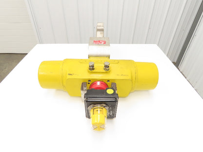 Velan 6" Stainless Butterfly Valve Air Operated Hytork 1125 Actuator Positioner