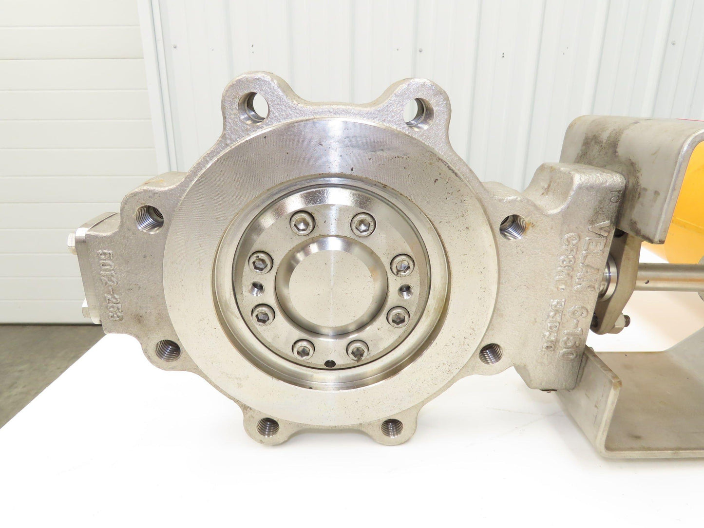 Velan 6" Stainless Butterfly Valve Air Operated Hytork 1125 Actuator Positioner