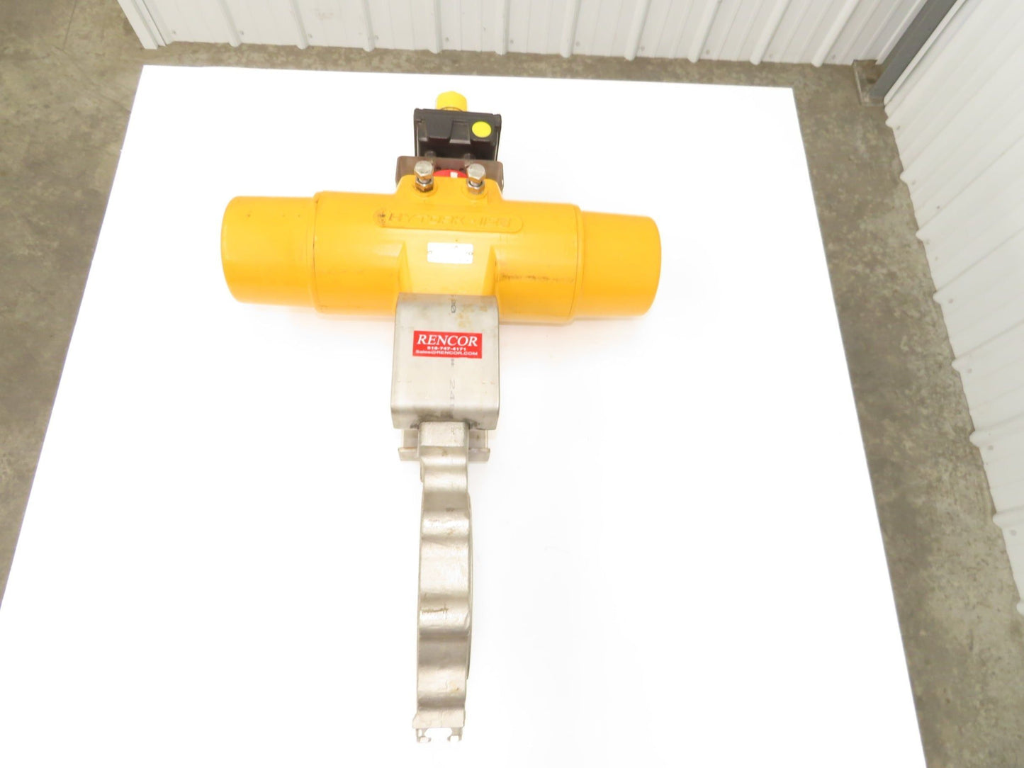 Velan 6" Stainless Butterfly Valve Air Operated Hytork 1125 Actuator Positioner