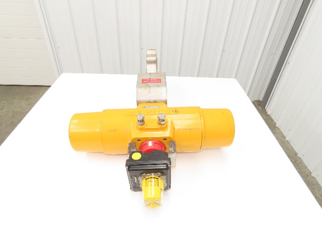 Velan 6" Stainless Butterfly Valve Air Operated Hytork 1125 Actuator Positioner