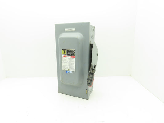 Square D HU362 Safety Disconnect Switch 60A 600VAC 3Ph 3P Series F05