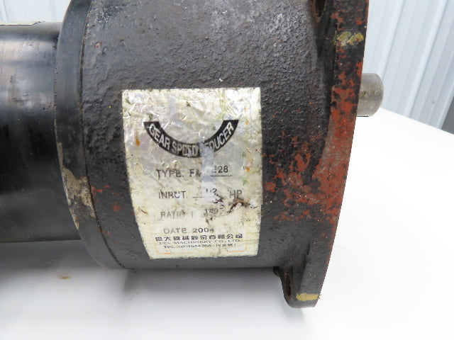 I-TA Machinery FM E28 Gearmotor 1:100 Reducer 14.5rpm .5hp 220/440v 3ph