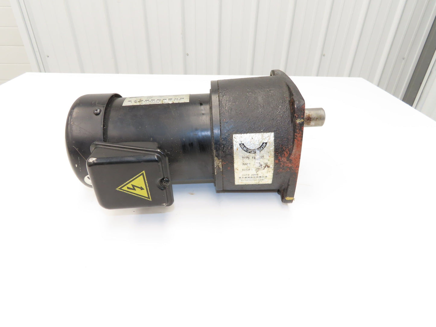 I-TA Machinery FM E28 Gearmotor 1:100 Reducer 14.5rpm .5hp 220/440v 3ph