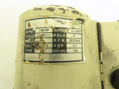 Immersion Coolant Pump 3/8" NPT Cast Iron 1/8Hp 230V 3PH 6" Depth