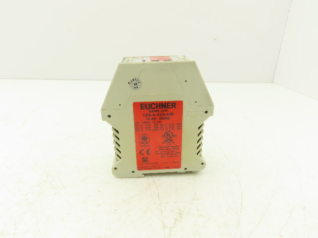 Euchner CES-A-AEA-02B Safety Relay Muting Module Unit 24VDC Din Rail Mount