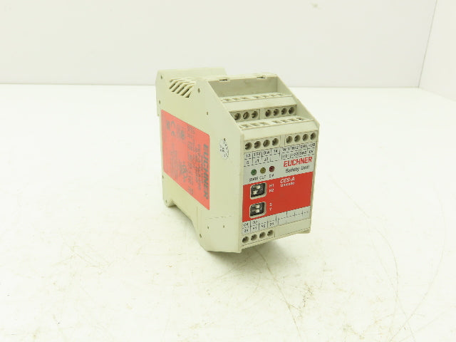 Euchner CES-A-AEA-02B Safety Relay Muting Module Unit 24VDC Din Rail Mount