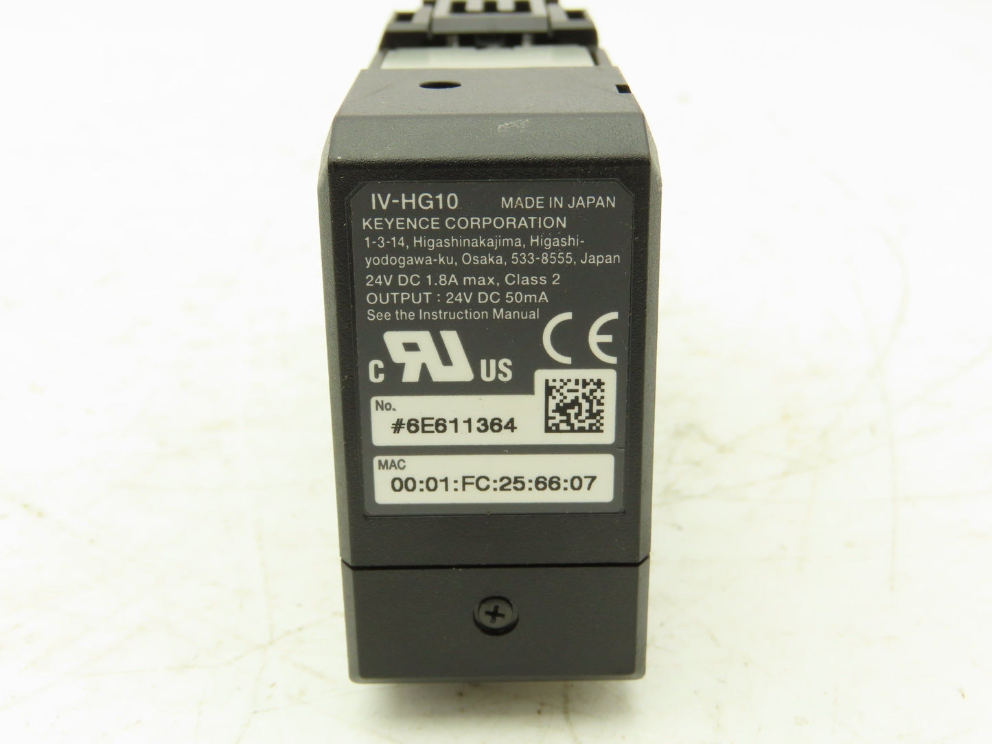 Keyence IV-HG10 PLC Ethernet Sensor Amplifier Module 24V