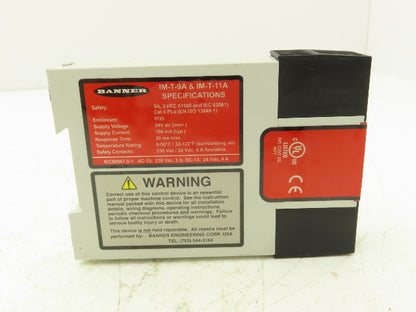 Banner IM-T-9A & IM-T-11A Machine Safety Relay Module 24 VDC