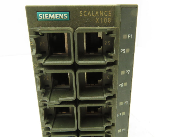 Siemens SVP A1509182 1P 6GK5108-0BA00-2AA3 Scalance X108 Ethernet Switch 8-Port