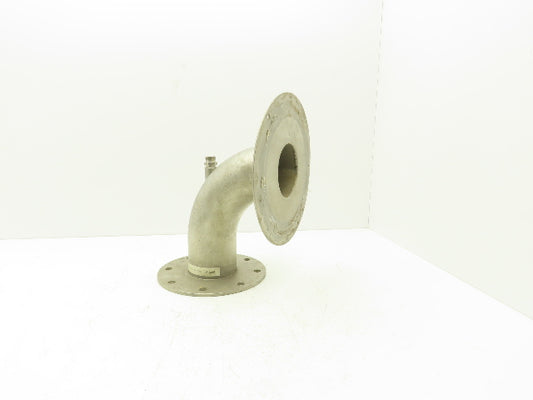 4"x 90° Stainless Flanged Pipe Elbow Vacuum Blower Intake
