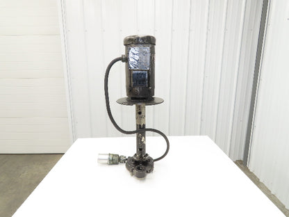 Immersion Coolant Pump 1-1/2" NPT Cast Iron 1Hp 230/46V 3PH 18" Depth