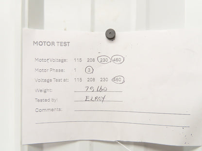 Immersion Coolant Pump 1-1/2" NPT Cast Iron 1Hp 230/46V 3PH 18" Depth