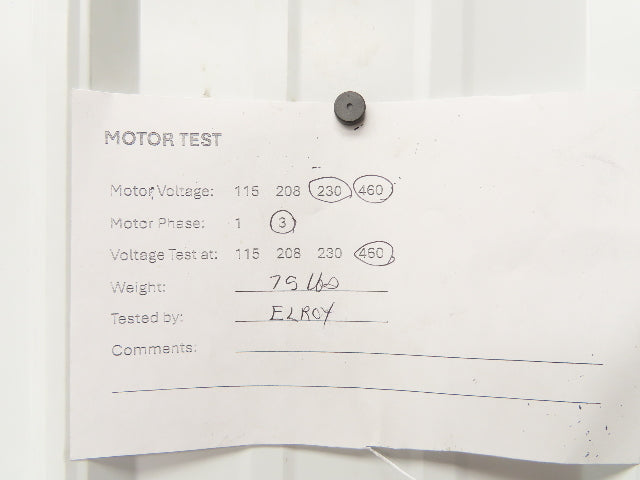 Immersion Coolant Pump 1-1/2" NPT Cast Iron 1Hp 230/46V 3PH 18" Depth