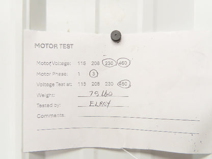 Immersion Coolant Pump 1-1/2" NPT Cast Iron 1Hp 230/46V 3PH 18" Depth