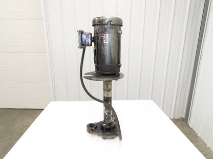 Immersion Coolant Pump 1-1/2" NPT Cast Iron 1Hp 230/46V 3PH 18" Depth
