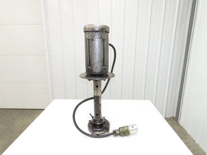 Immersion Coolant Pump 1-1/2" NPT Cast Iron 1Hp 230/46V 3PH 18" Depth