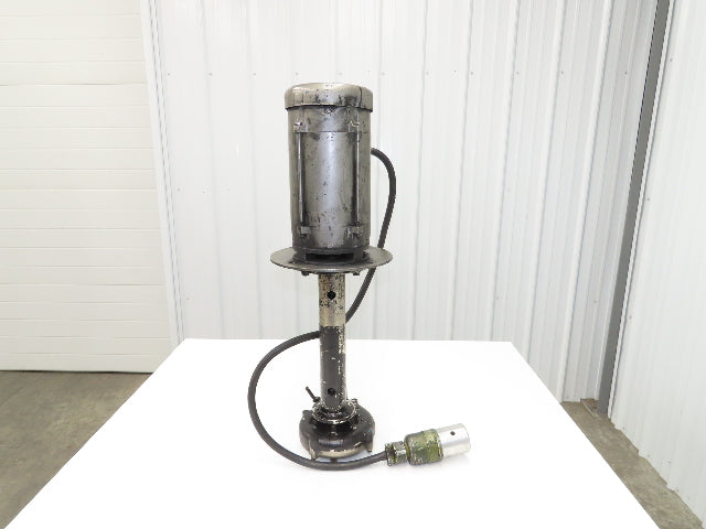 Immersion Coolant Pump 1-1/2" NPT Cast Iron 1Hp 230/46V 3PH 18" Depth