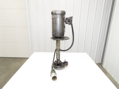 Immersion Coolant Pump 1-1/2" NPT Cast Iron 1Hp 230/46V 3PH 18" Depth