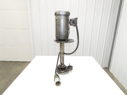 Immersion Coolant Pump 1-1/2" NPT Cast Iron 1Hp 230/46V 3PH 18" Depth