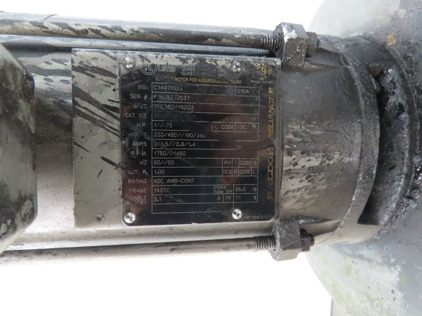 Immersion Coolant Pump 1-1/2" NPT Cast Iron 1Hp 230/46V 3PH 18" Depth