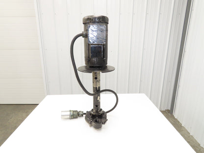 Immersion Coolant Pump 1-1/2" NPT Cast Iron 1Hp 230/46V 3PH 18" Depth