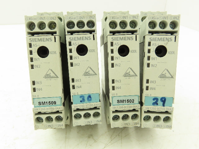 Siemens 3RK1200-0CE00-0AA2 Digital Safety Relay Input Output Module Lot of 4