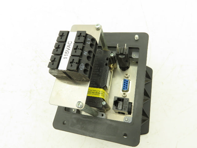 Mencom DP-2RJ45-R-P32 PLC Panel Interface Connector 120V Outlets RJ45 Ethernet