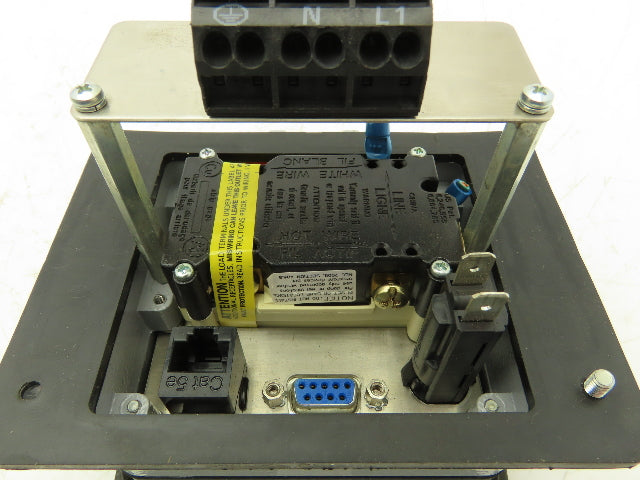 Mencom DP-2RJ45-R-P32 PLC Panel Interface Connector 120V Outlets RJ45 Ethernet