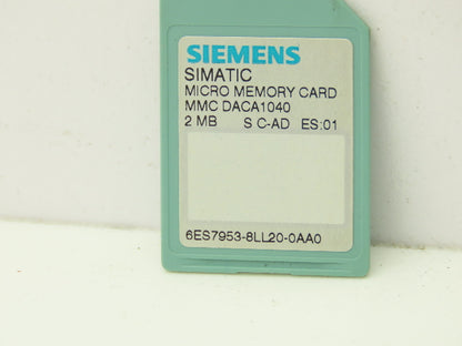 Siemens 6ES7953-8LL20-0AA0 SIMATIC S7 PLC Micro Memory Card 2Mb