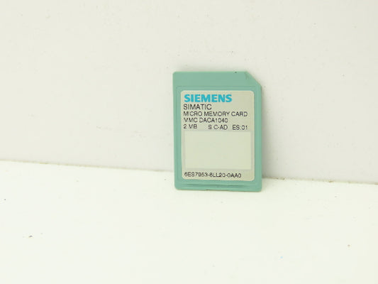 Siemens 6ES7953-8LL20-0AA0 SIMATIC S7 PLC Micro Memory Card 2Mb