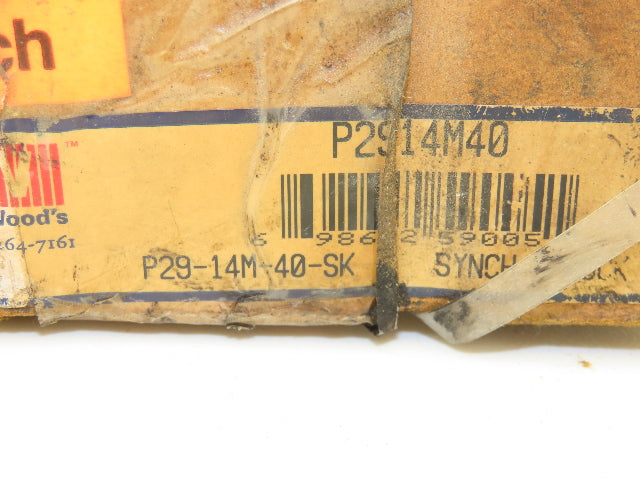 TB Woods SK138 | P29-14M-40-SK Timing Belt Synchronous Pulley Sheave W/ Bushing