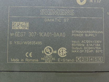 Siemens Block I/O Input PLC Input Output Module Assembly & Rail