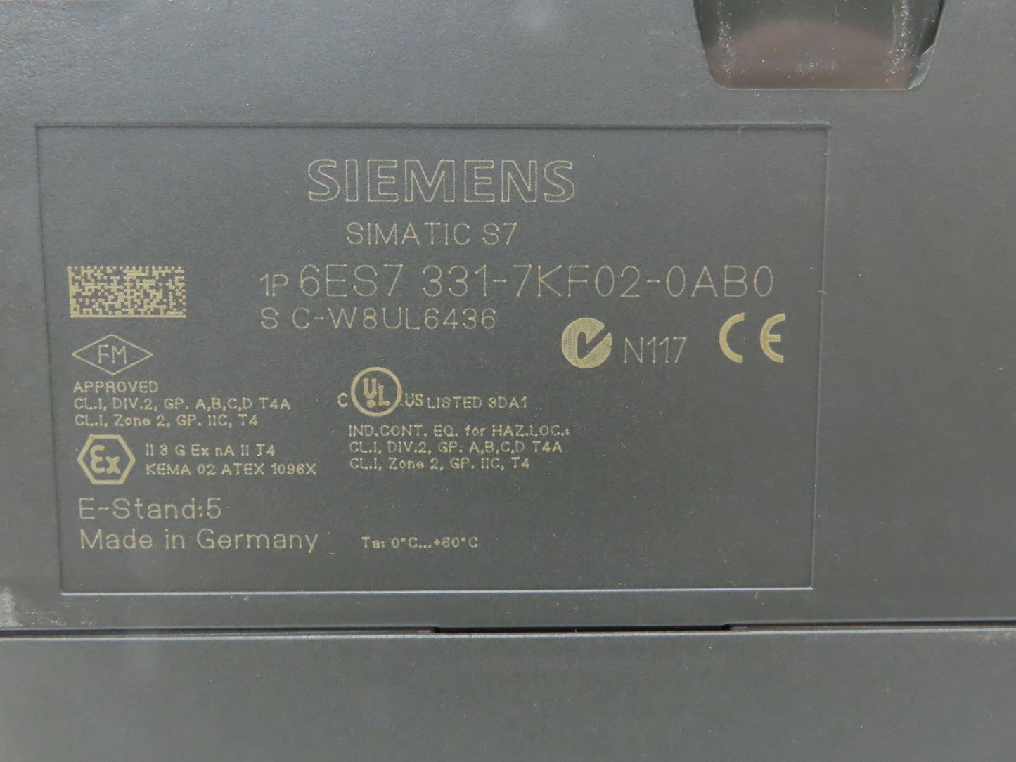 Siemens Block I/O Input PLC Input Output Module Assembly & Rail