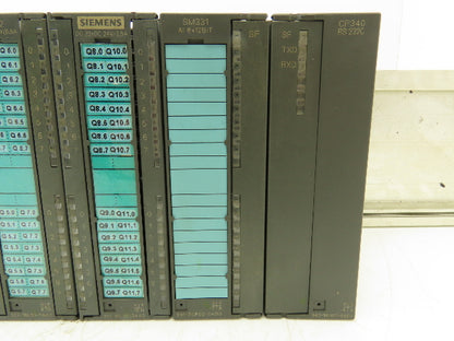 Siemens Block I/O Input PLC Input Output Module Assembly & Rail