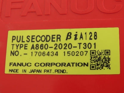 Fanuc A06B-0078-B003 AC Servo Motor 1.8kw 138V 2000rpm Encoder A860-2020-T301