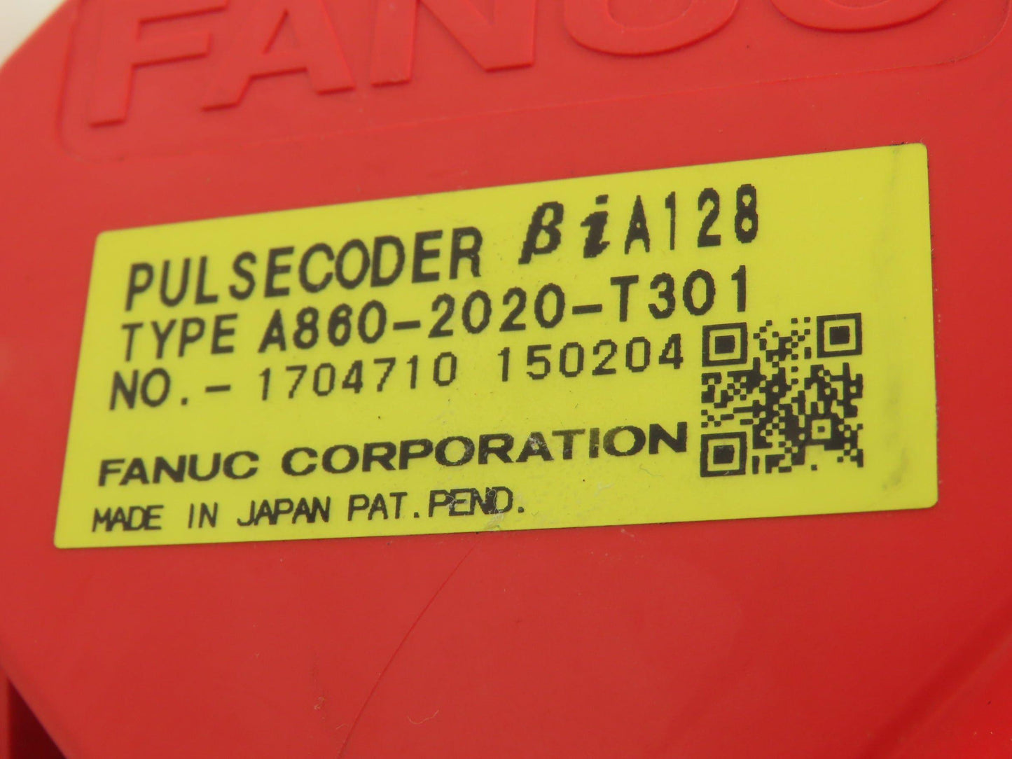 Fanuc A06B-0078-B103 AC Servo Motor 1.8kw 138V 2000rpm Encoder A860-2020-T301