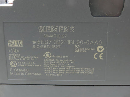 Siemens Block I/O Input PLC Input Output Module Assembly & Rail