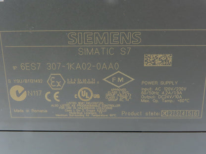 Siemens Block I/O Input PLC Input Output Module Assembly & Rail