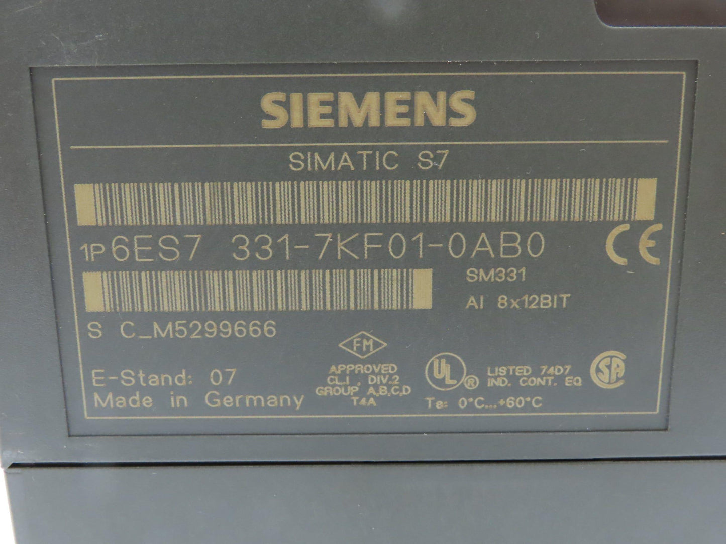 Siemens Block I/O Input PLC Input Output Module Assembly & Rail