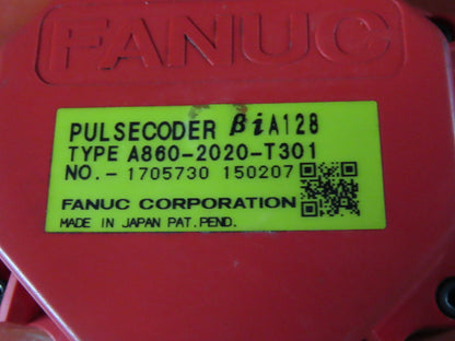 Fanuc A06B-0085-B003 AC Servo Motor 2.5kw 224V 2000rpm Encoder A860-2020-T301