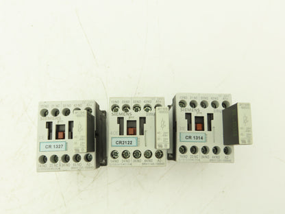 Siemens 3RH1131-1BB40 Contactor Relay & Surge Suppressor 24V Coil 600V Lot of 3